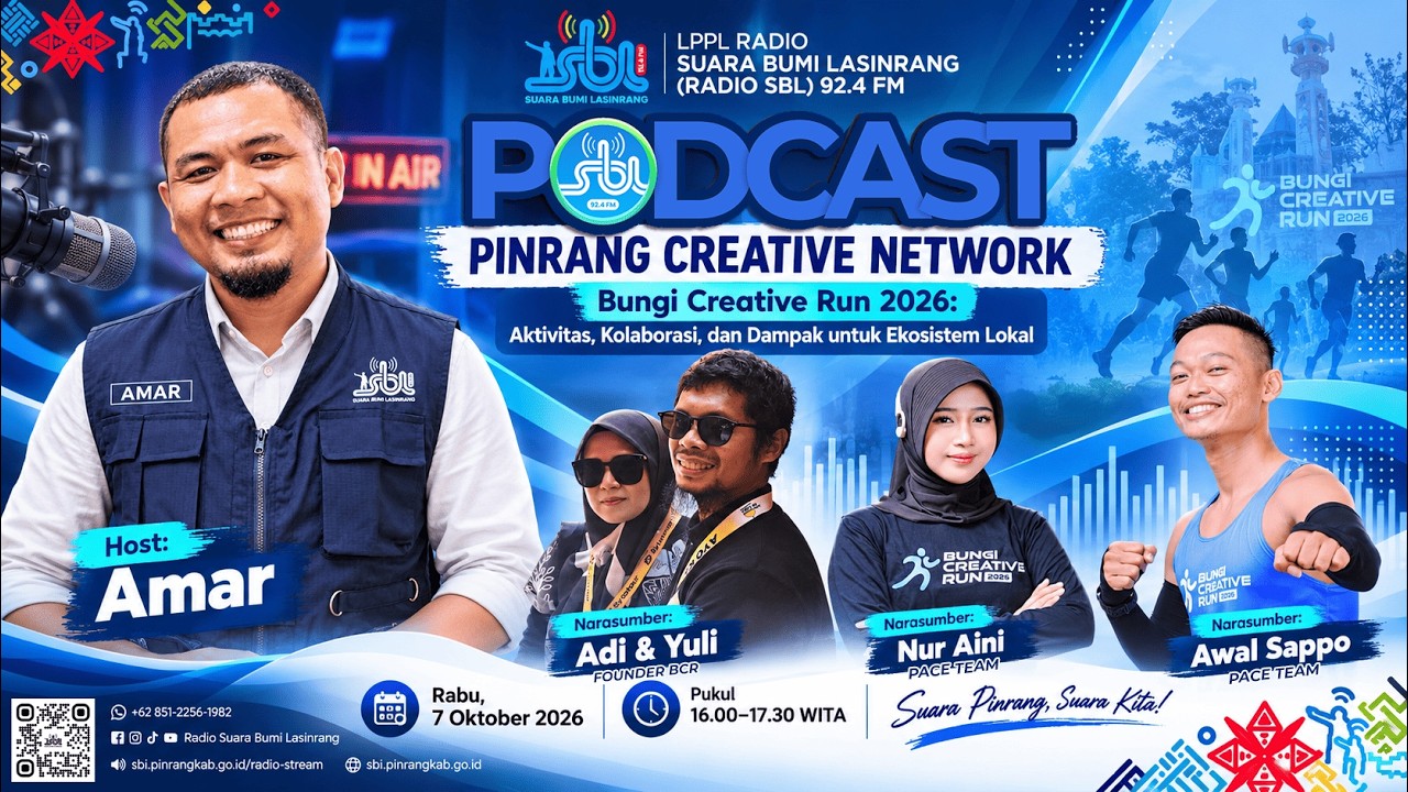 LIVE | Pinrang Creative Network: Bungi Creative Run 2026