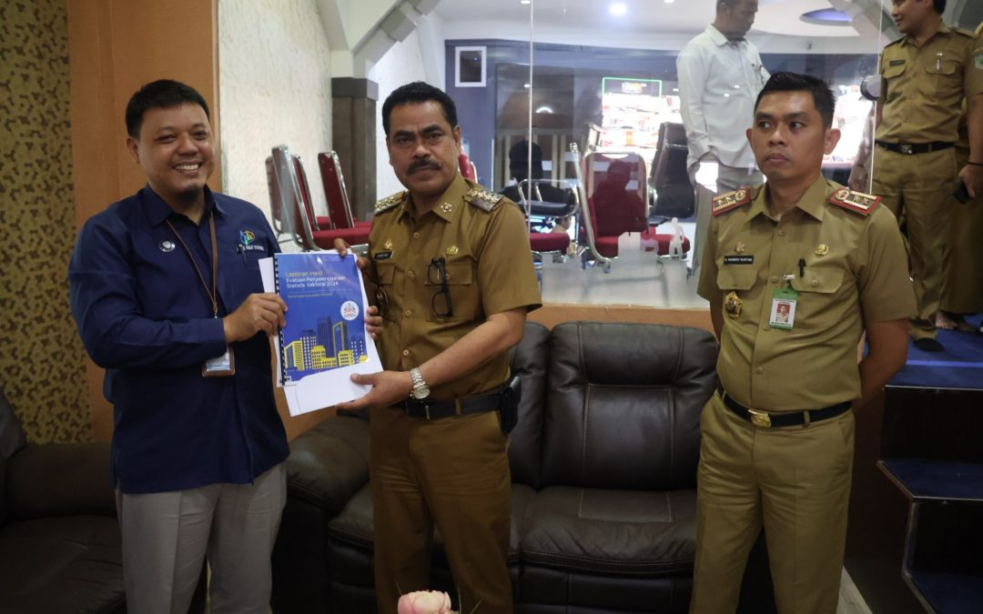 Pj. Bupati Pinrang Terima Hasil Evaluasi Penyelenggaraan Statistik Sektoral dari BPS, Nilai Indeks Capai Predikat Baik