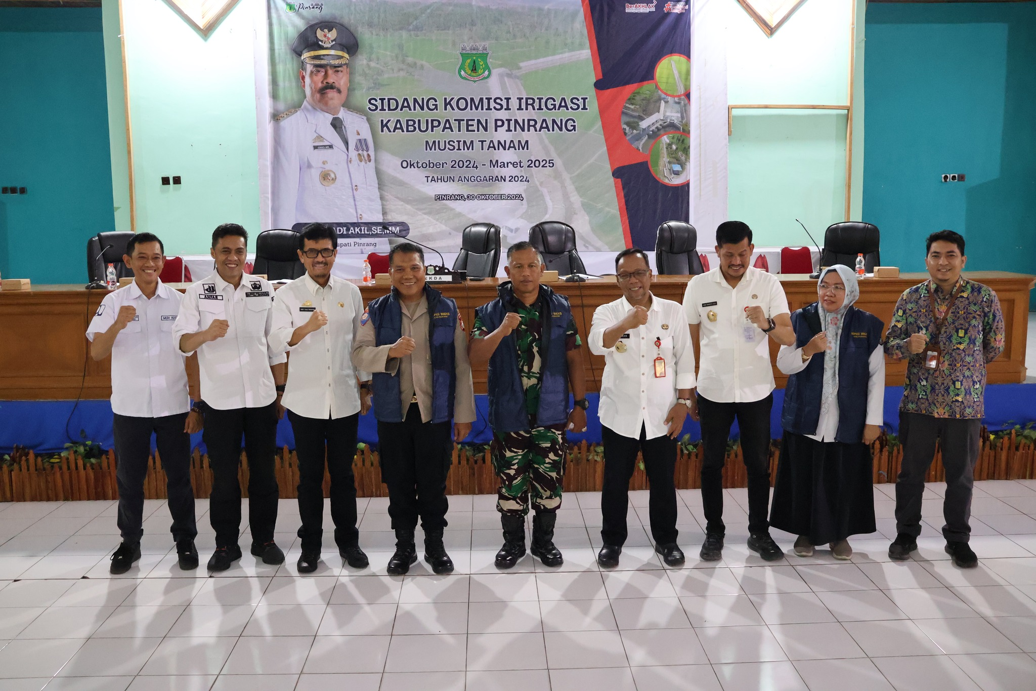 Sekda Pinrang Buka Sidang Komisi Irigasi, Sampaikan Harapan Pj. Bupati untuk Sinergi Pengelolaan Irigasi yang Lebih Baik
