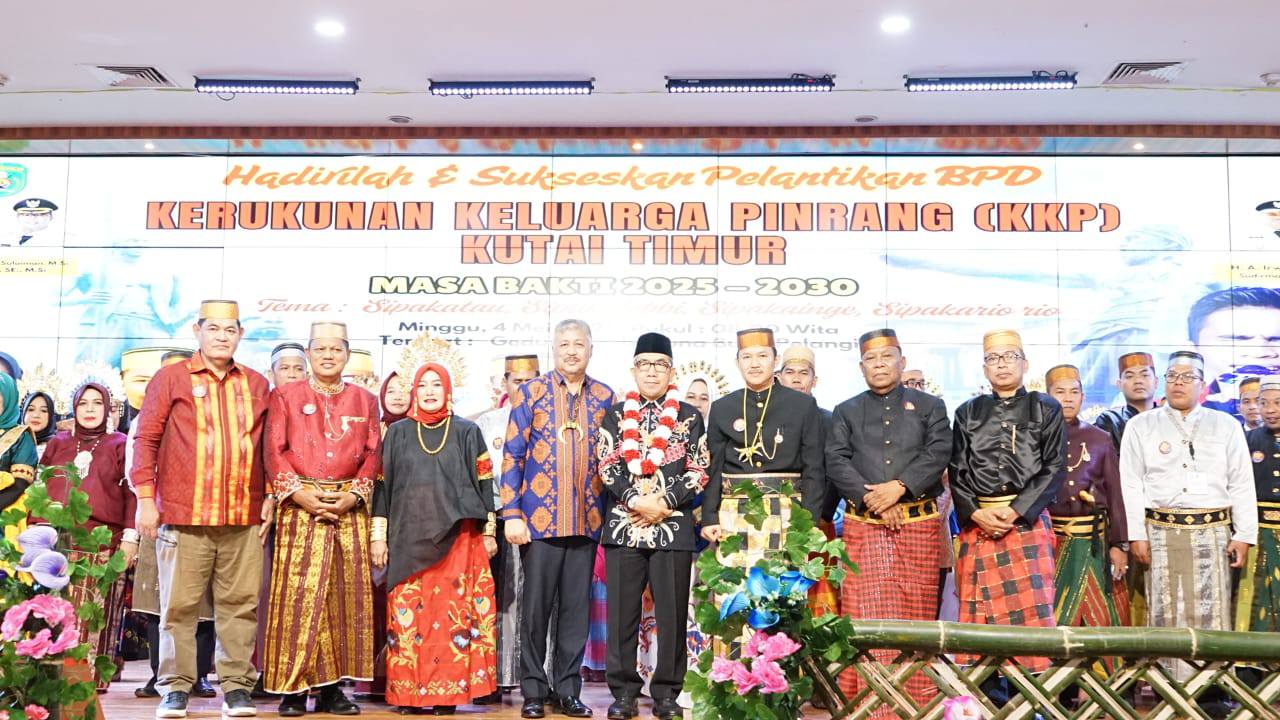Kebersamaan Diaspora Pinrang Warnai Pelantikan KKP Kutai Timur