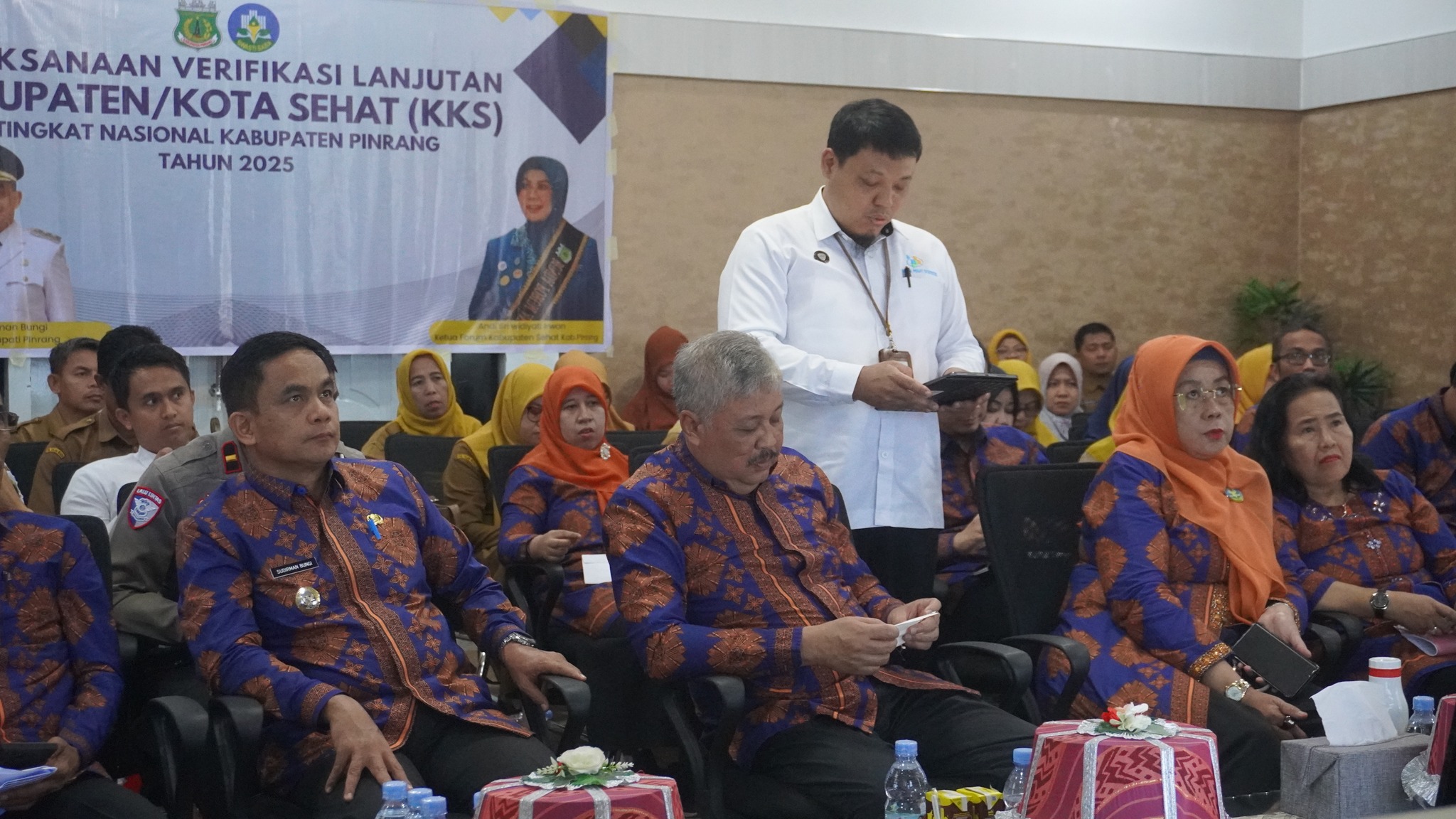 Bupati Pinrang Paparkan Capaian dan Strategi pada Verifikasi Nasional Kabupaten/Kota Sehat 2025
