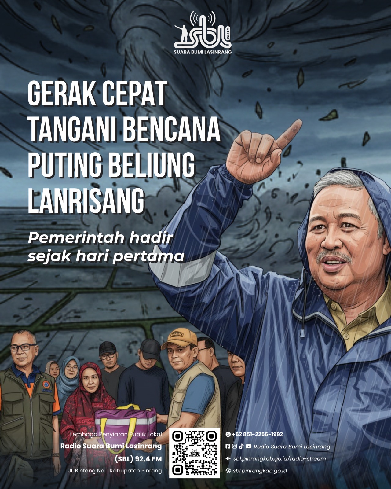 Langkah Cepat dan Taktis Penanganan Puting Beliung di LanrisangPemerintah Hadir Sejak Hari Pertama