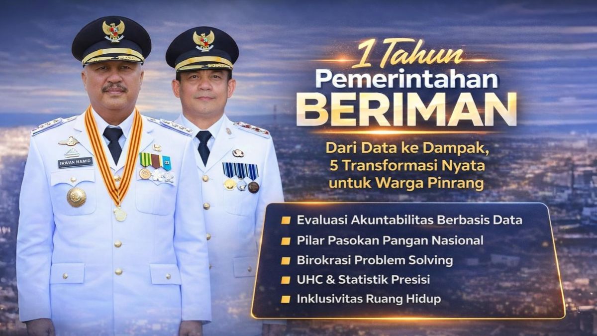 1 Tahun Pemerintahan BERIMAN: Dari Data ke Dampak, 5 Transformasi Nyata untuk Warga Pinrang