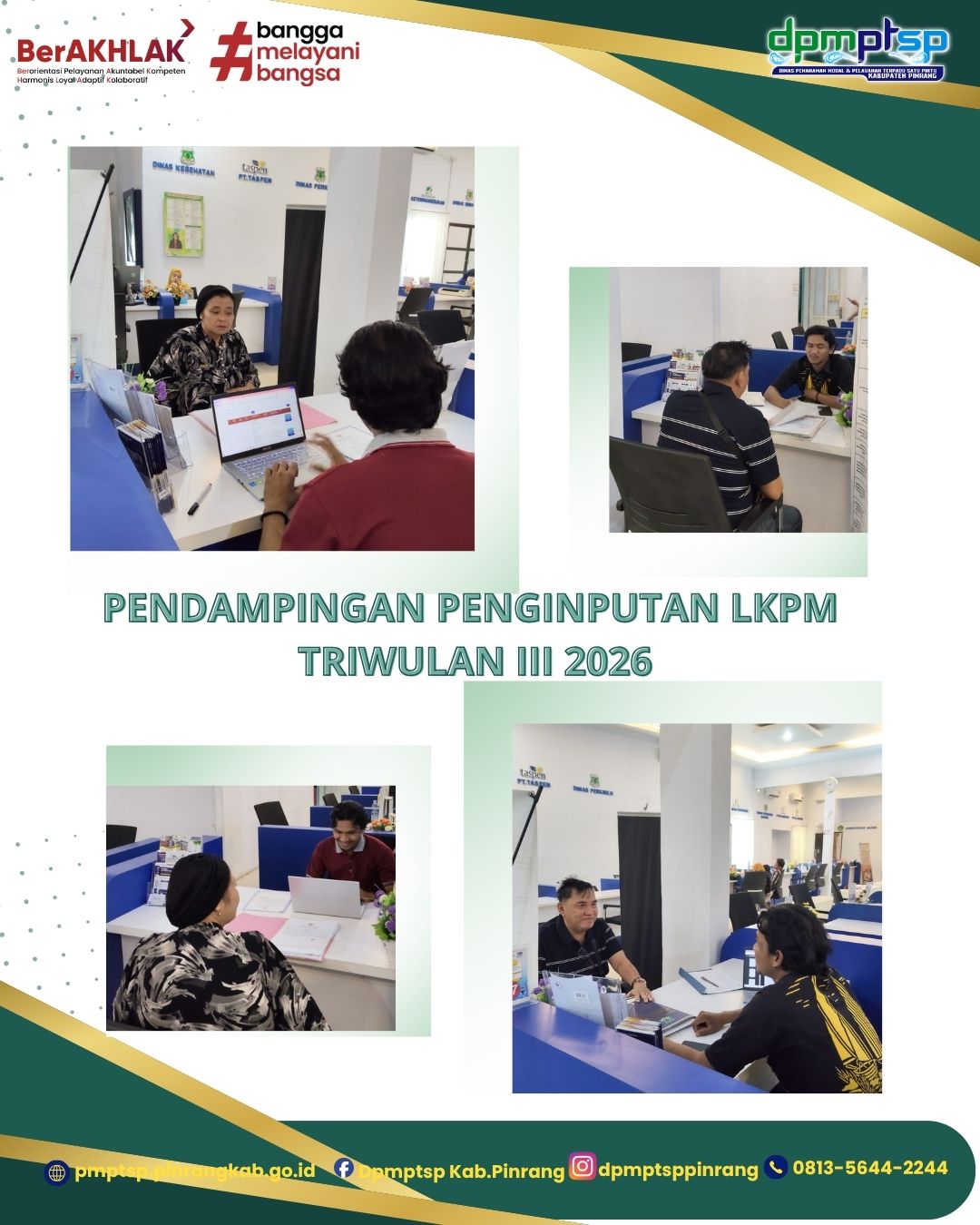 Batas Waktu Pelaporan LKPM Tinggal 2 Hari, DPMPTSP Pinrang Tetap Siap Dampingi Pelaku Usaha