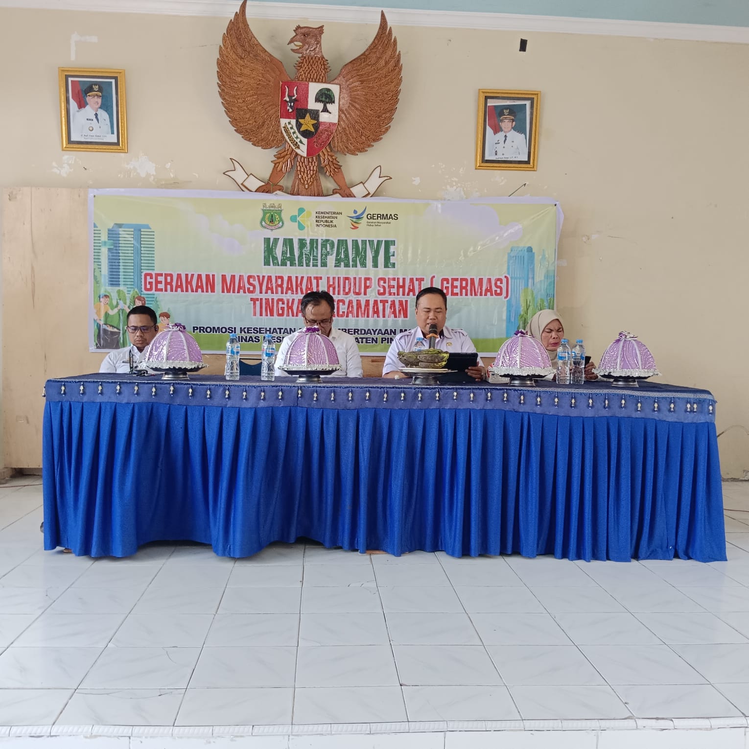 Timker Promkes Dinkes Pinrang Perdana Gelar Kampanye GERMAS di Kecamatan Lembang, Dorong Pembudayaan Hidup Sehat