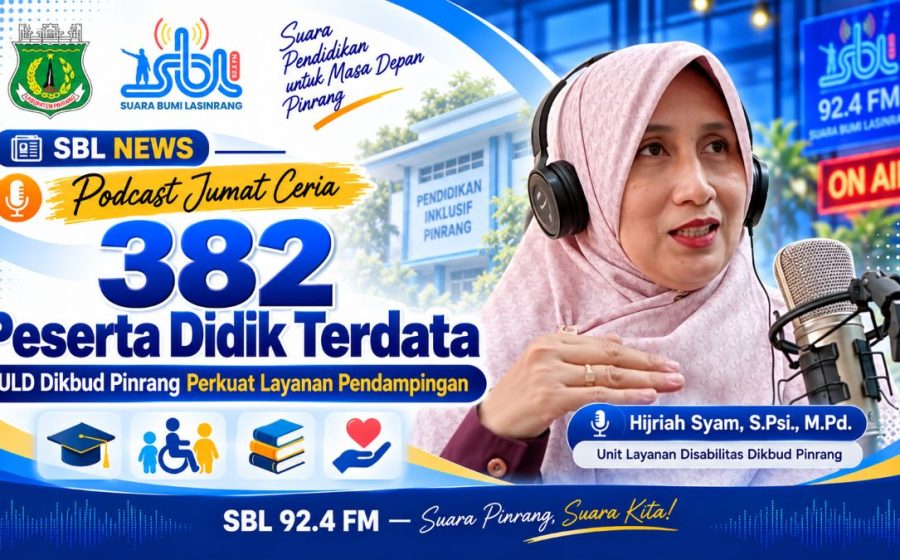 ULD Dikbud Pinrang Catat 382 Peserta Didik Butuh Pendampingan Khusus