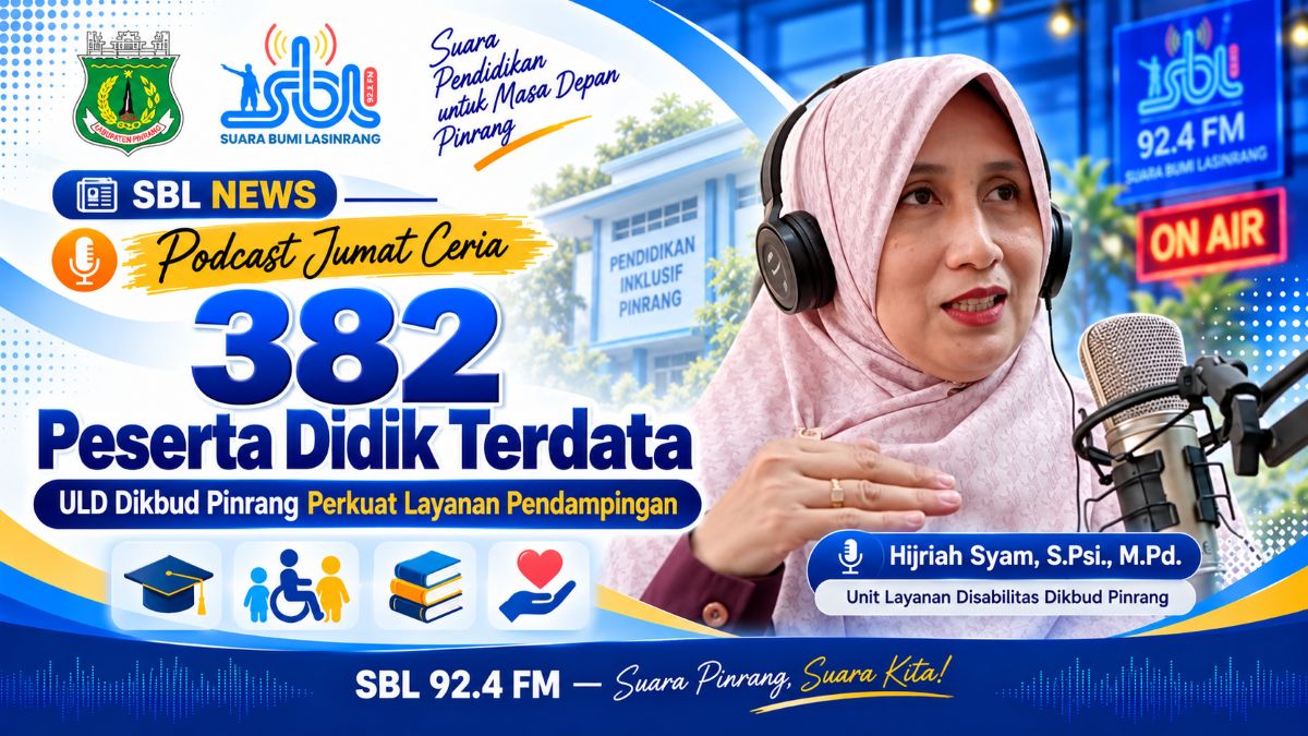 ULD Dikbud Pinrang Catat 382 Peserta Didik Butuh Pendampingan Khusus