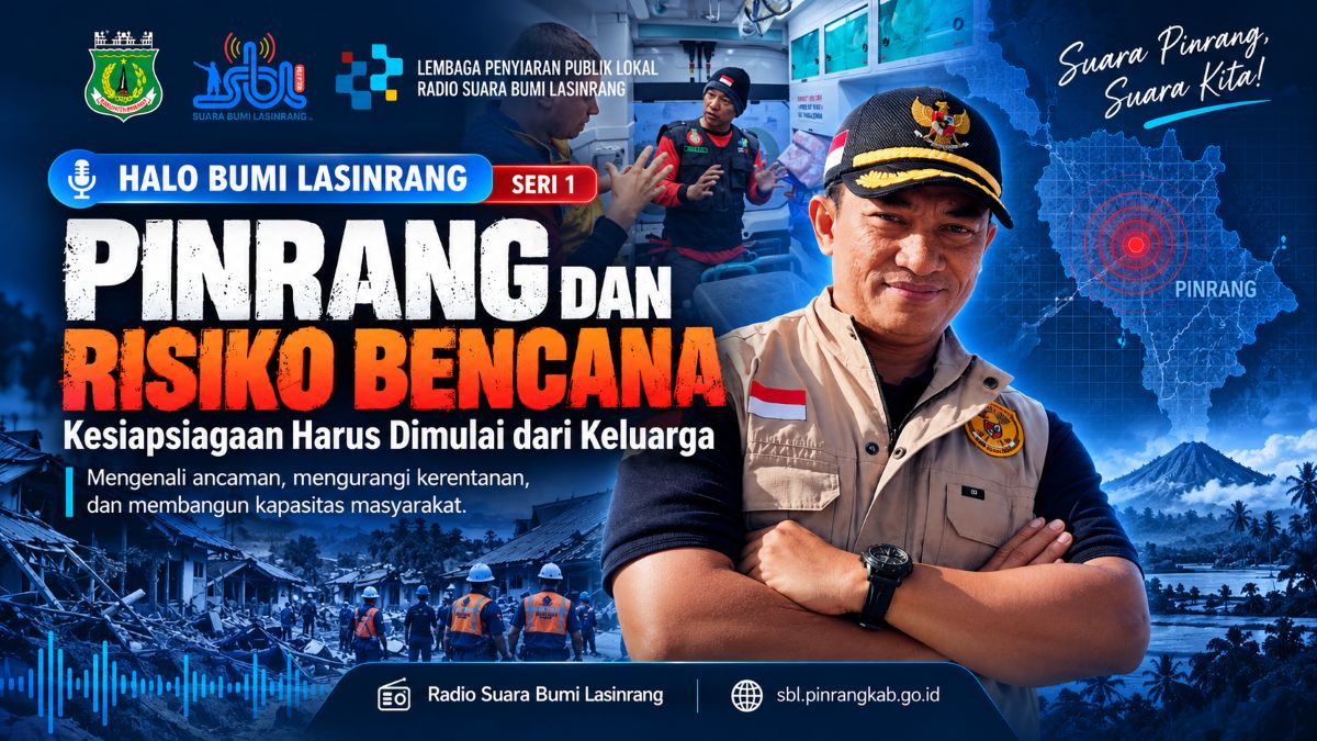 Pinrang Punya Beragam Risiko Bencana, Kesiapsiagaan Harus Dimulai dari Keluarga